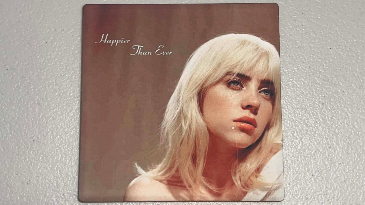 Billie Eilish Happier Than Ever Vinyl Cover Coaster