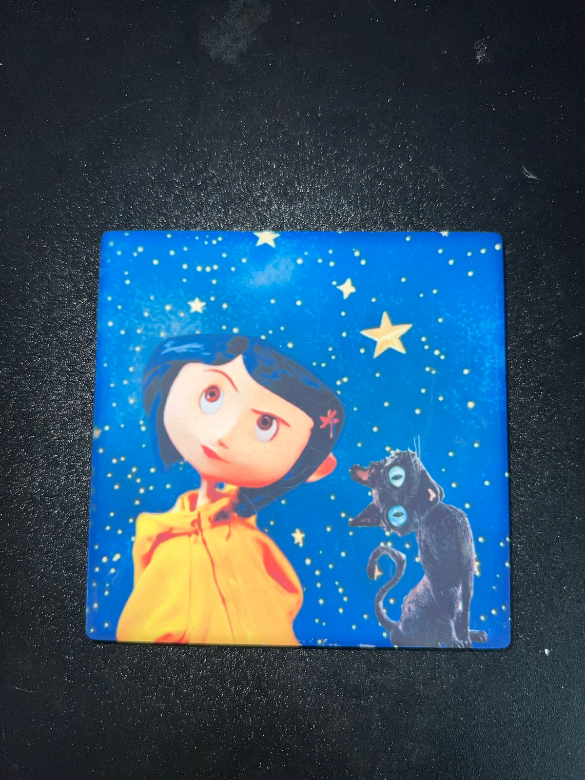 Coraline and the Cat Coaster
