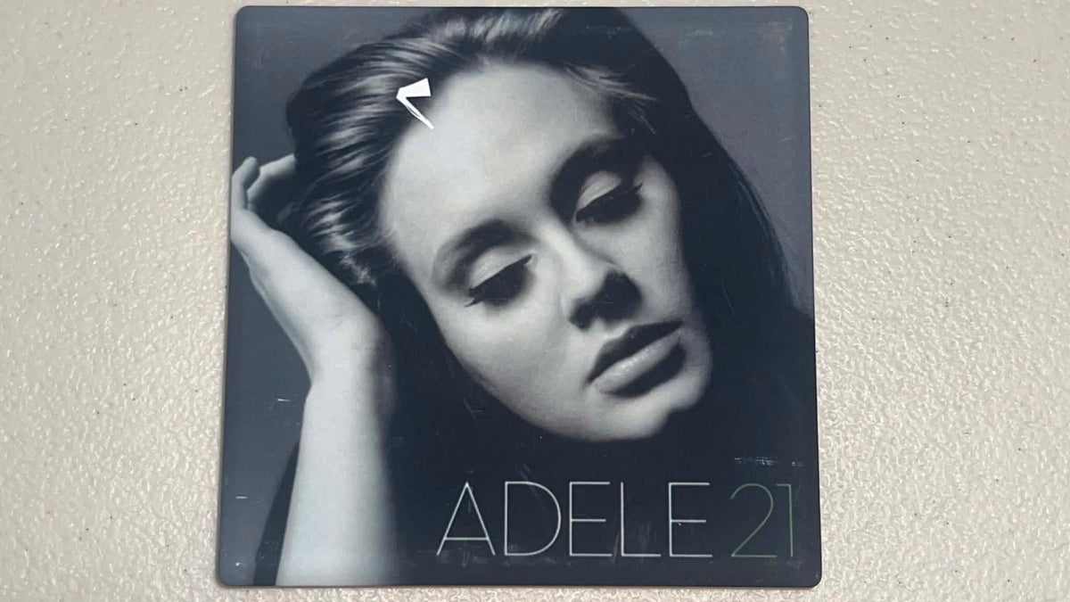 Adele 21 Vinyl Cover Coaster
