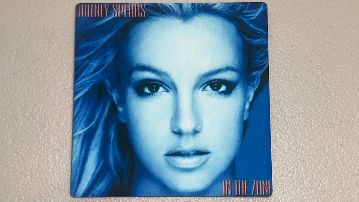 Britney Spears In the Zone Vinyl Cover Coaster