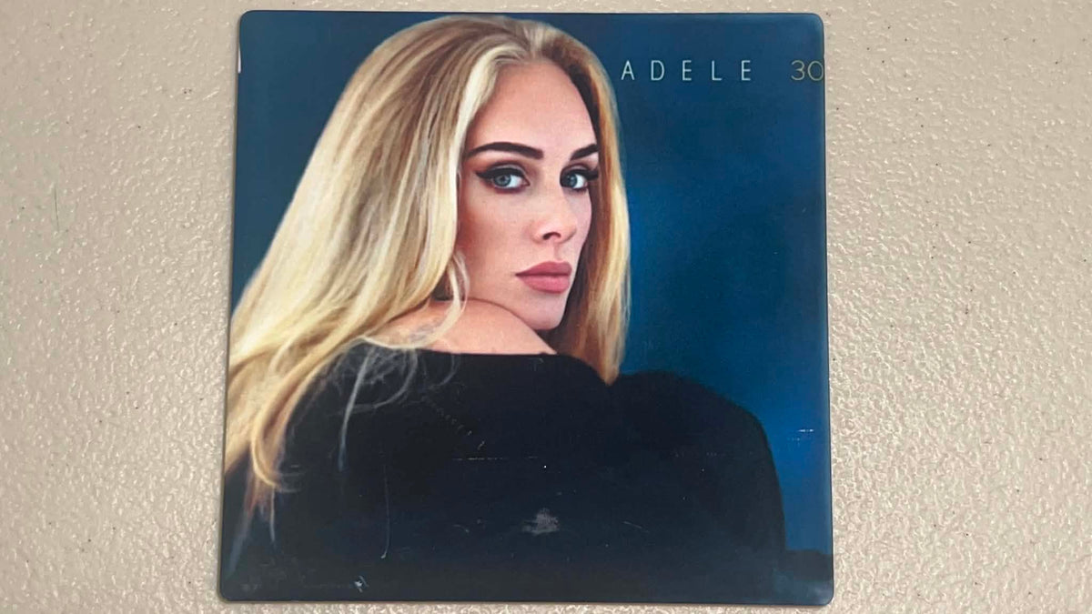 Adele 30 Vinyl Cover Coaster