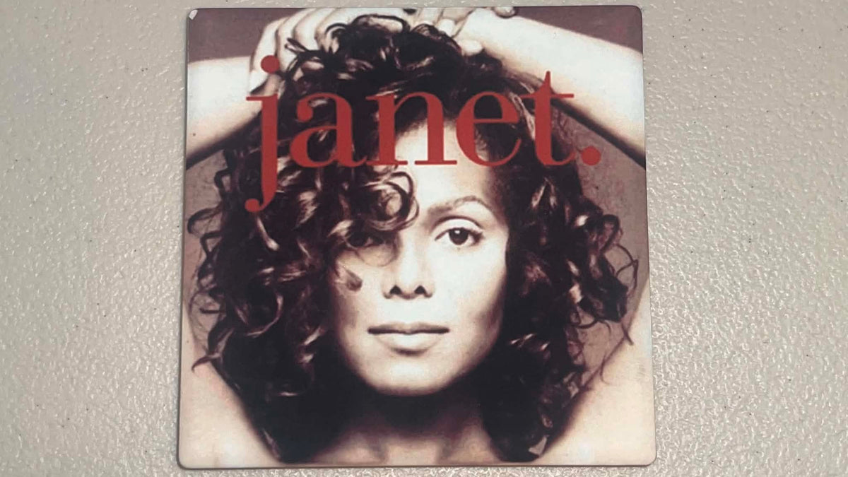 Janet Jackson Janet Vinyl Cover Coaster