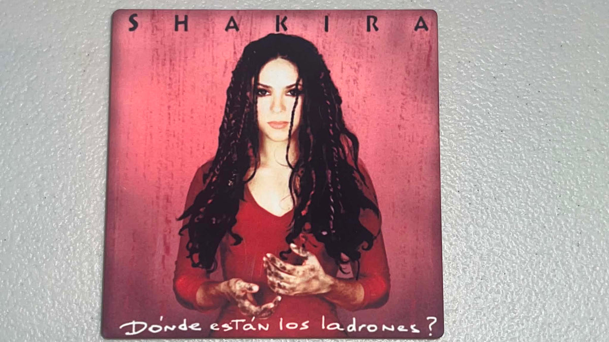 Shakira Donde Estan Los Ladrones Vinyl Cover Coaster