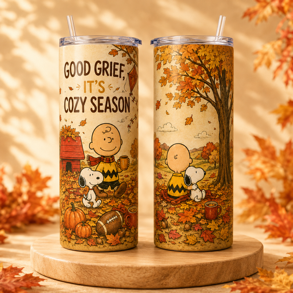 Good Grief Charlie Brown 20oz Skinny Tumbler