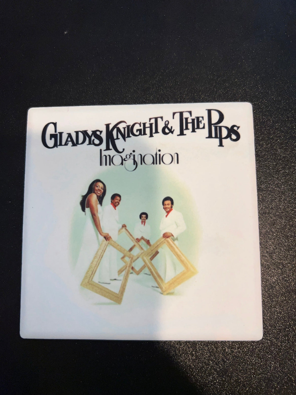 Gladys Knight and the Pips Imagination Vinyl Cover Coaster