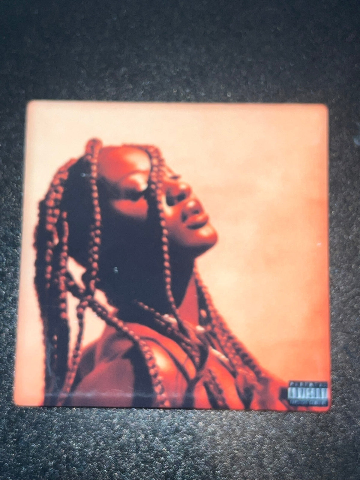 Tems If Orange Was a Place cover coaster