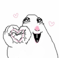 Hamster Heart Hands Magnet