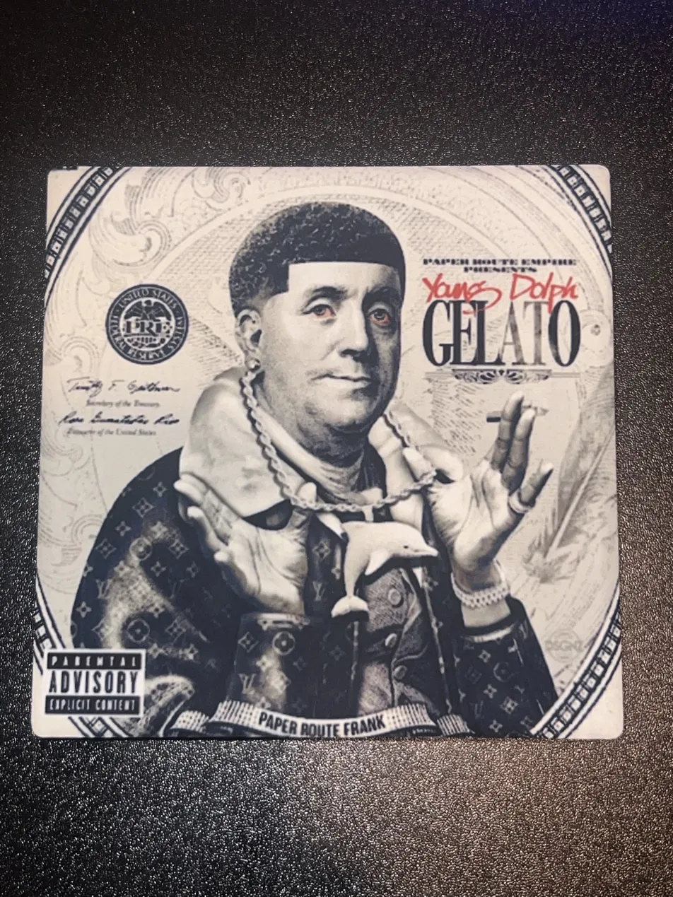 Young Dolph Gelato album cover ceramic coaster