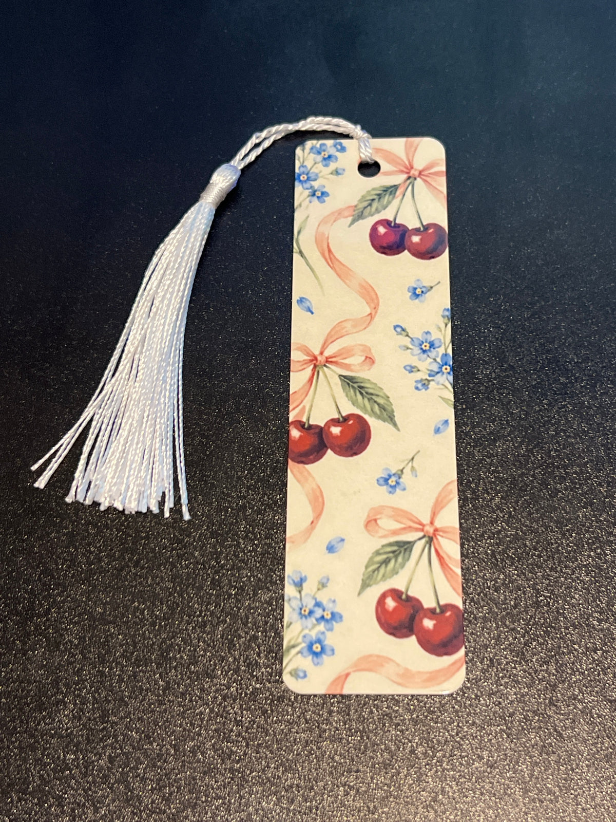 Cherries and Bows Bookmark