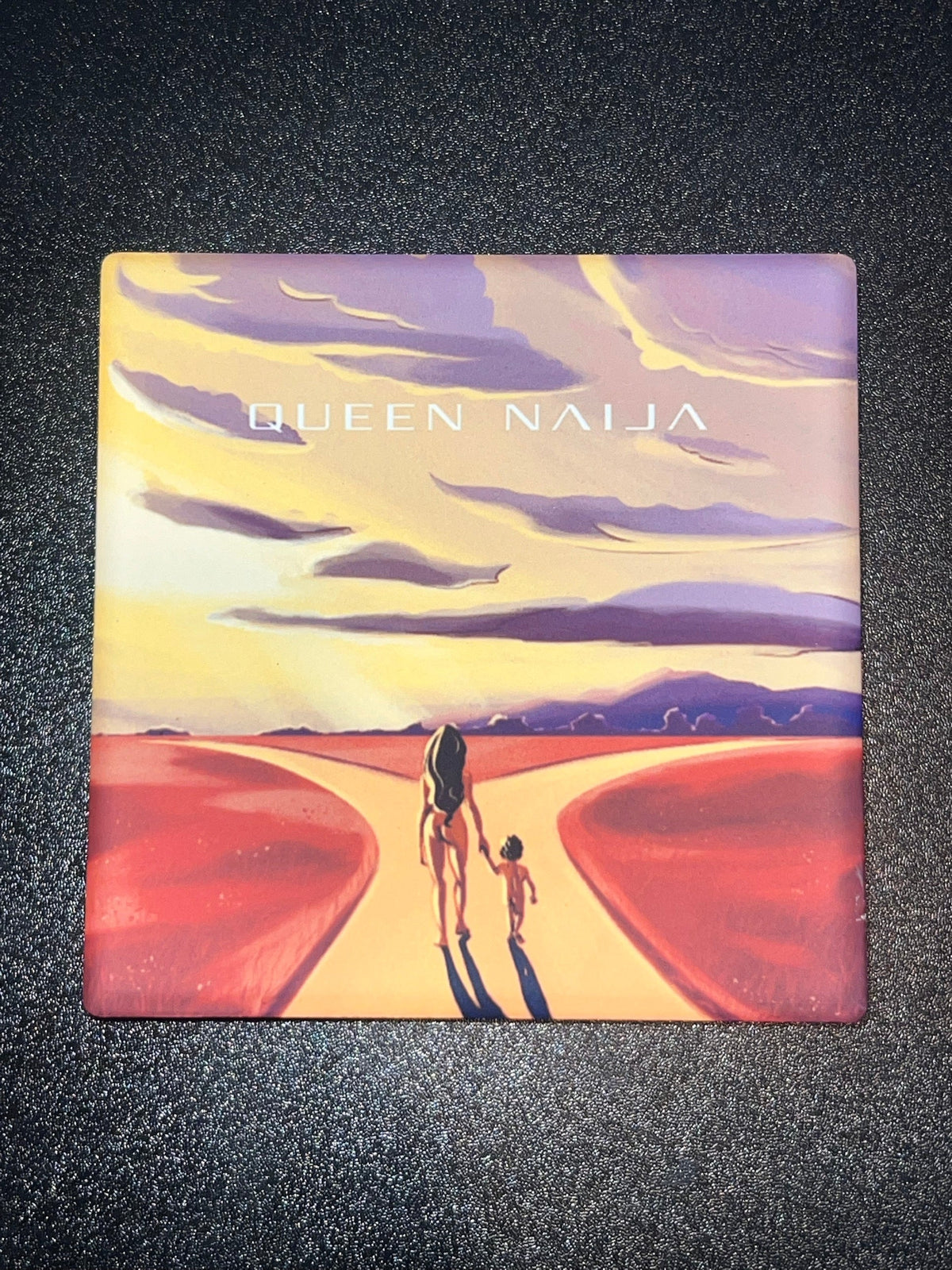 Queen Naija self titled album cover coaster