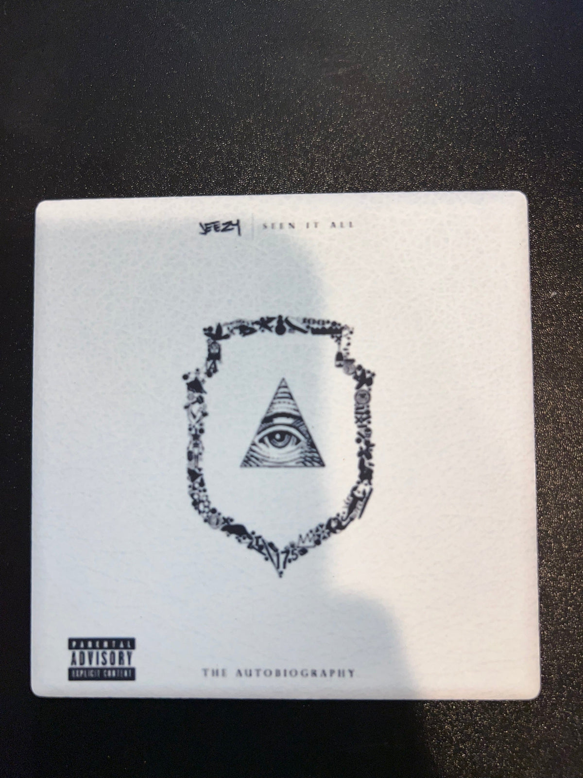 Jeezy Seen It All The Autobiography vinyl cover ceramic coaster