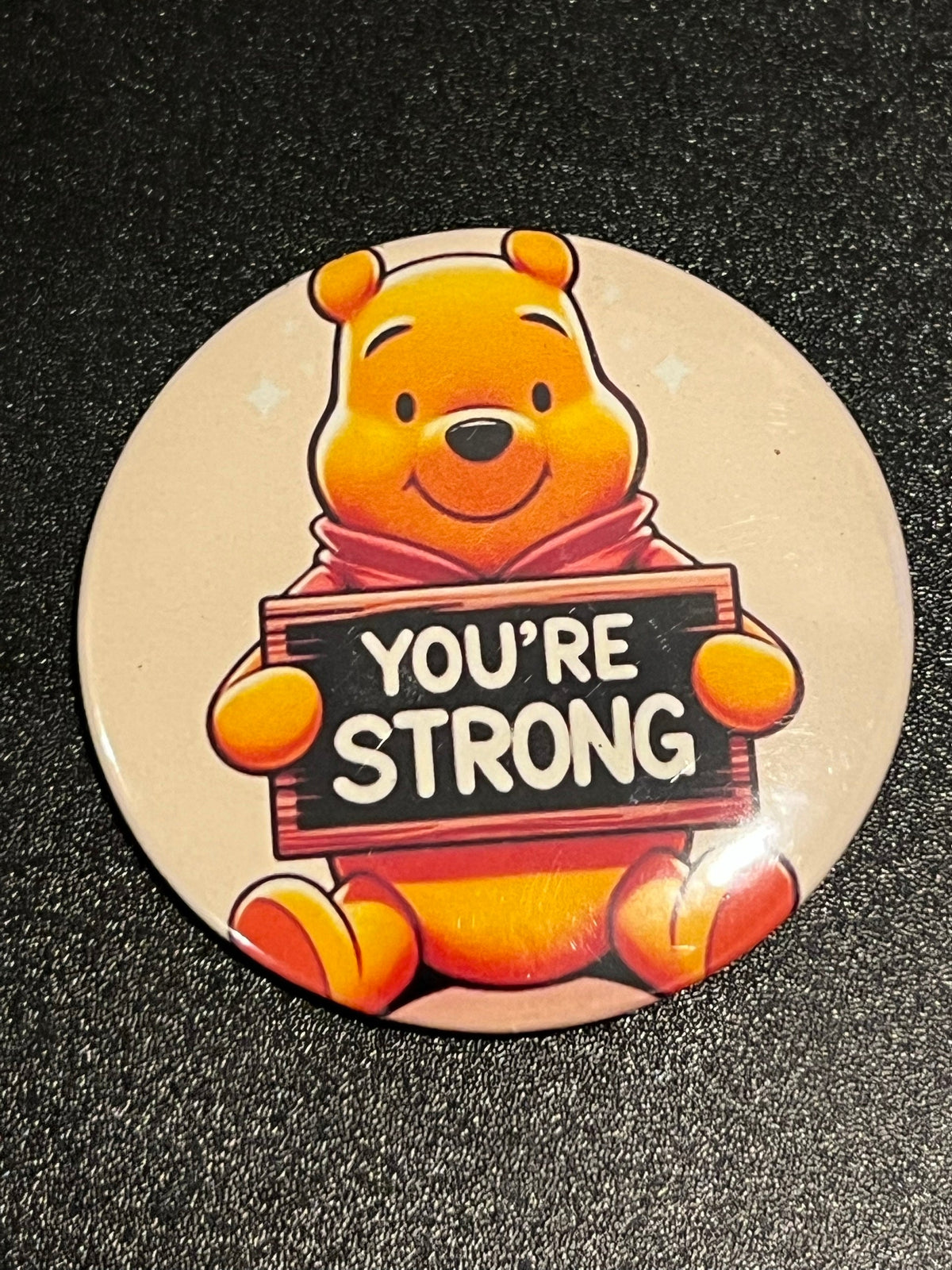 Pooh You're Strong Button