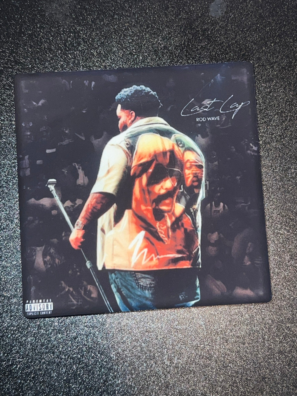 Rod Wave Last Lap album cover coaster