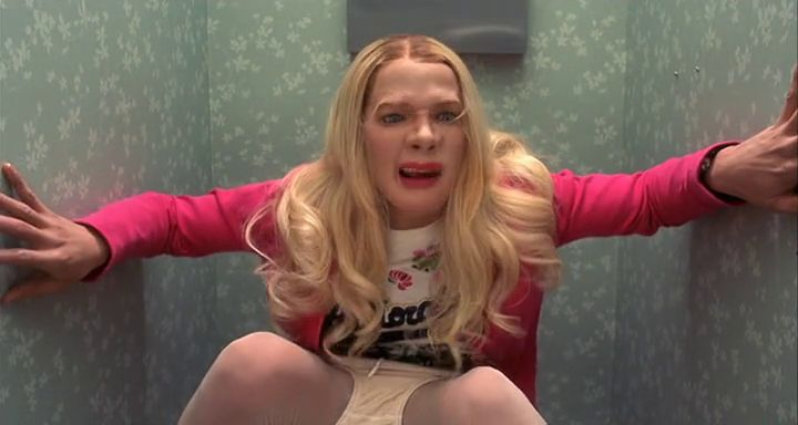 White Chicks bathroom magnet
