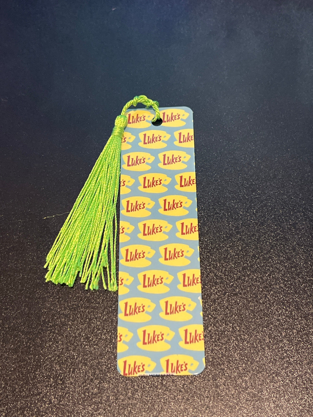 Luke's Diner Logo Pattern Bookmark, Stars Hollow Blue
