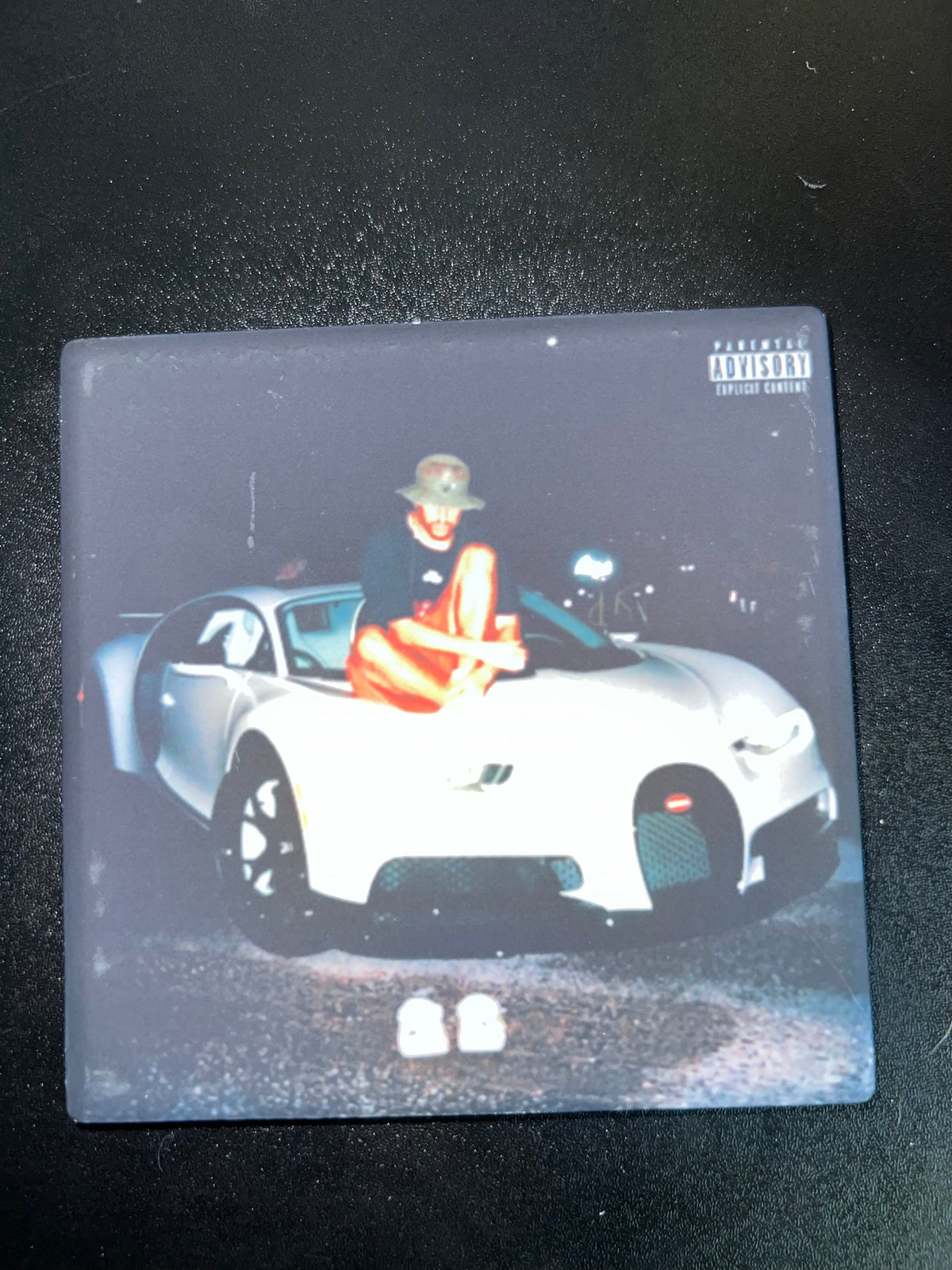 Bad Bunny Play de Museo cover ceramic coaster