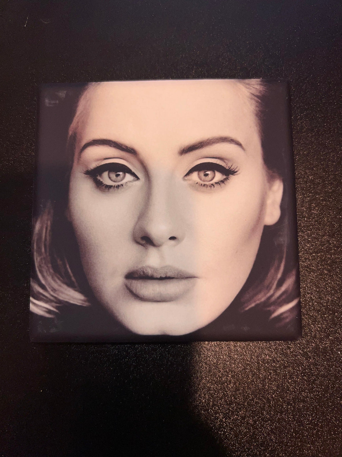 Adele 25 Vinyl Cover Coaster