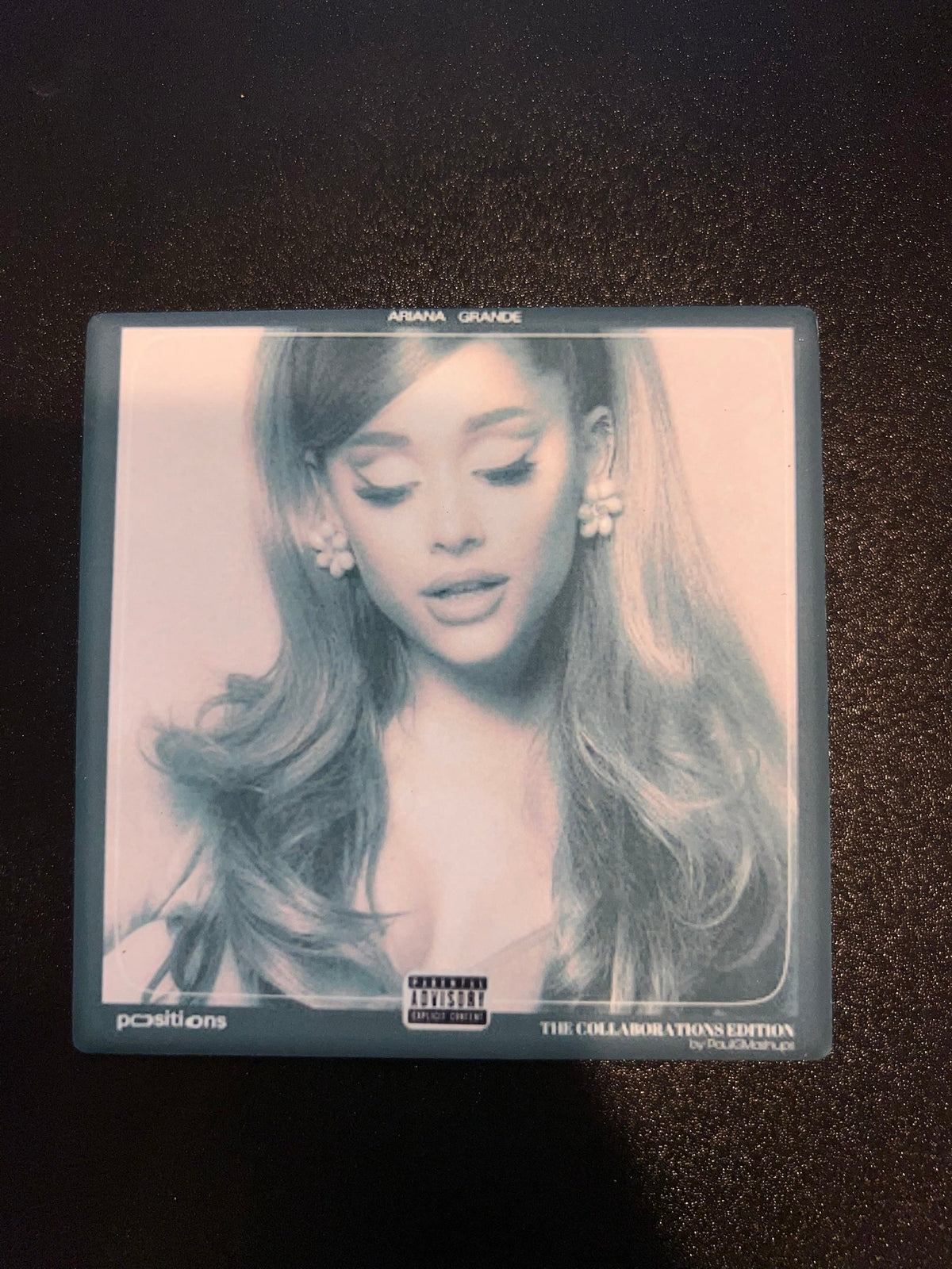 Ariana Grande Positions The Collaborations Edition Vinyl Cover Coaster