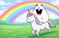 Hamster Rainbow Unicorn Magnet