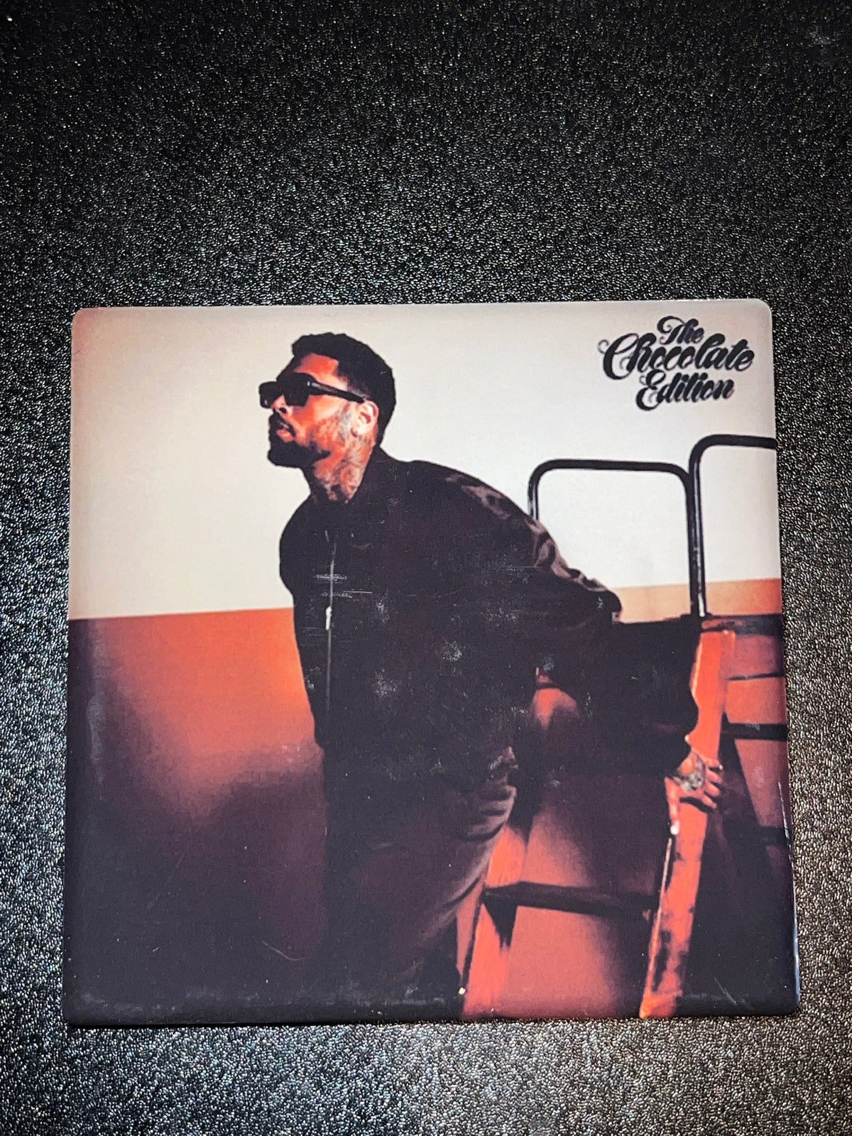 Chris Brown The Chocolate Edition vinyl cover ceramic coaster