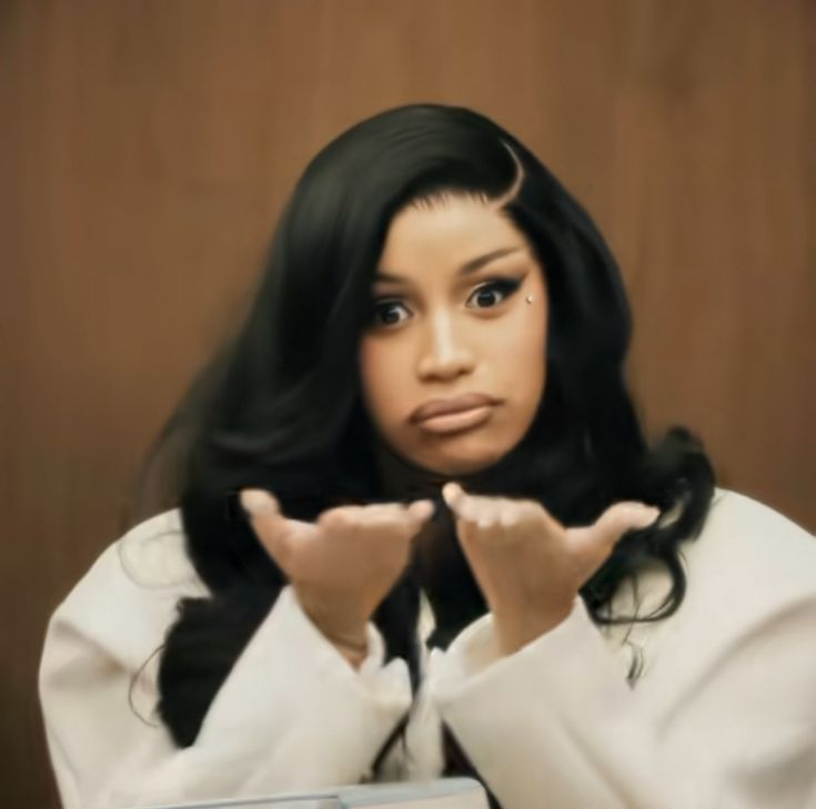 Cardi B shrug magnet