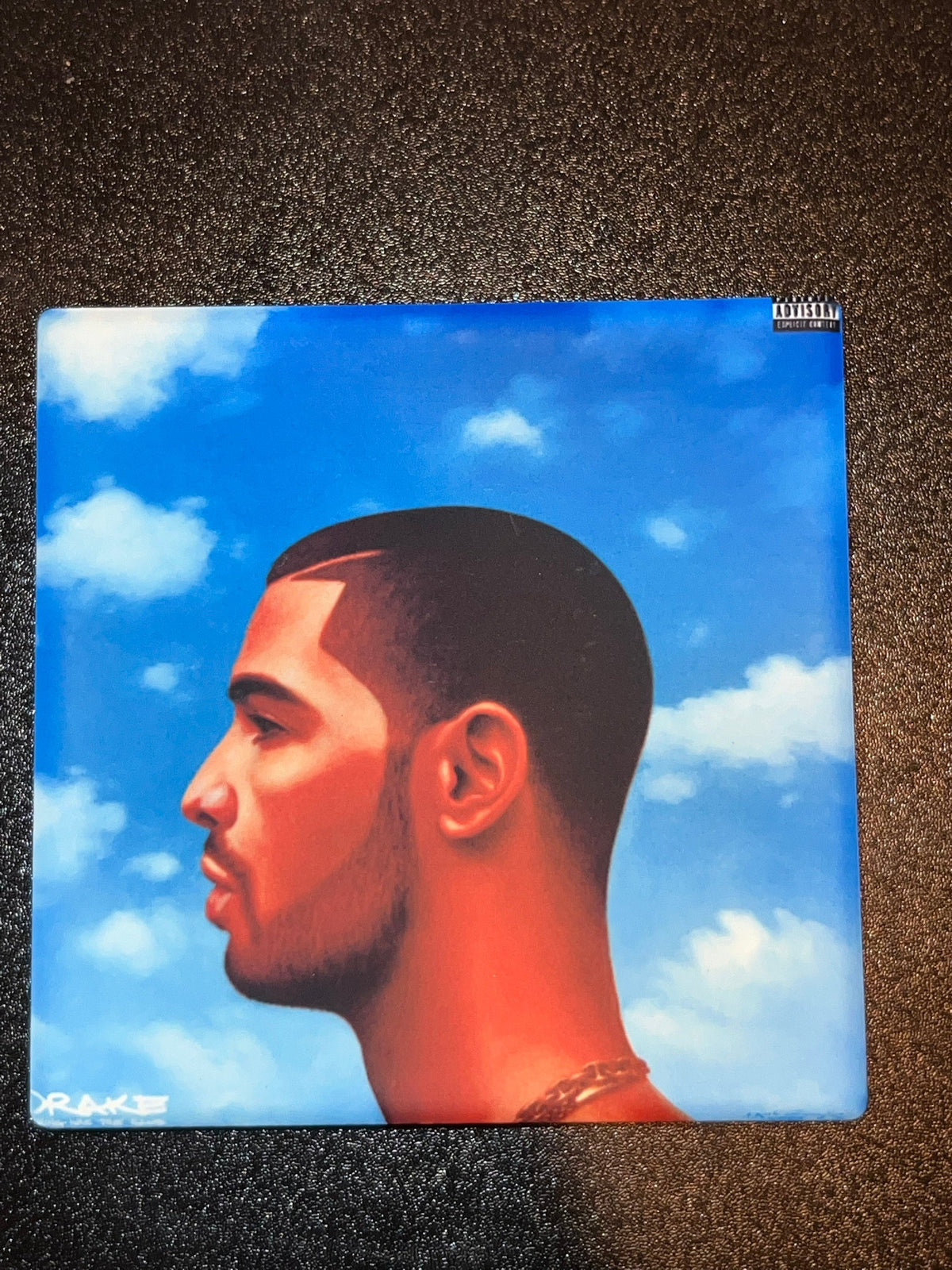 Drake Nothing Was the Same vinyl cover ceramic coaster