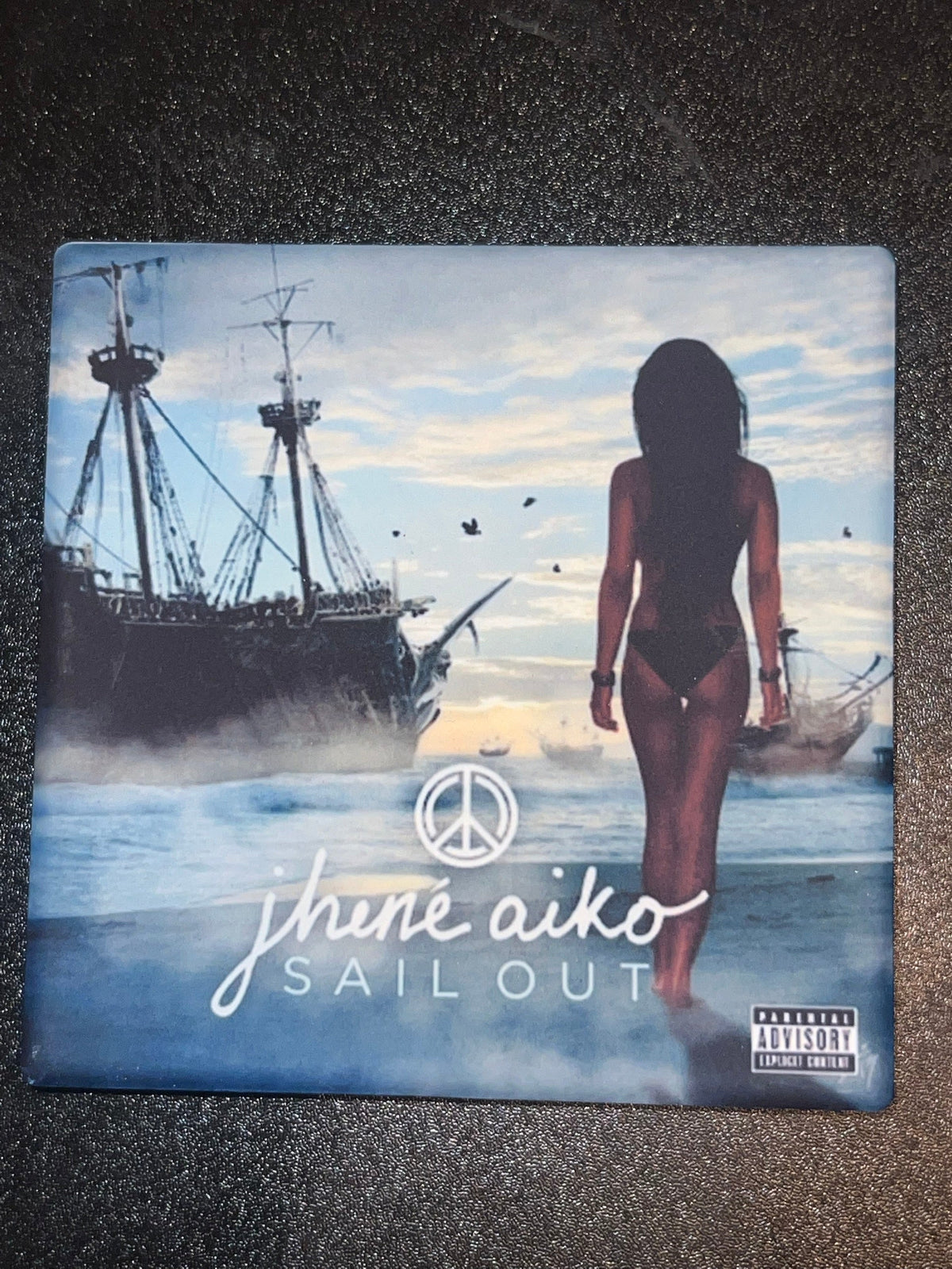 Jhene Aiko Sail Out album cover ceramic coaster