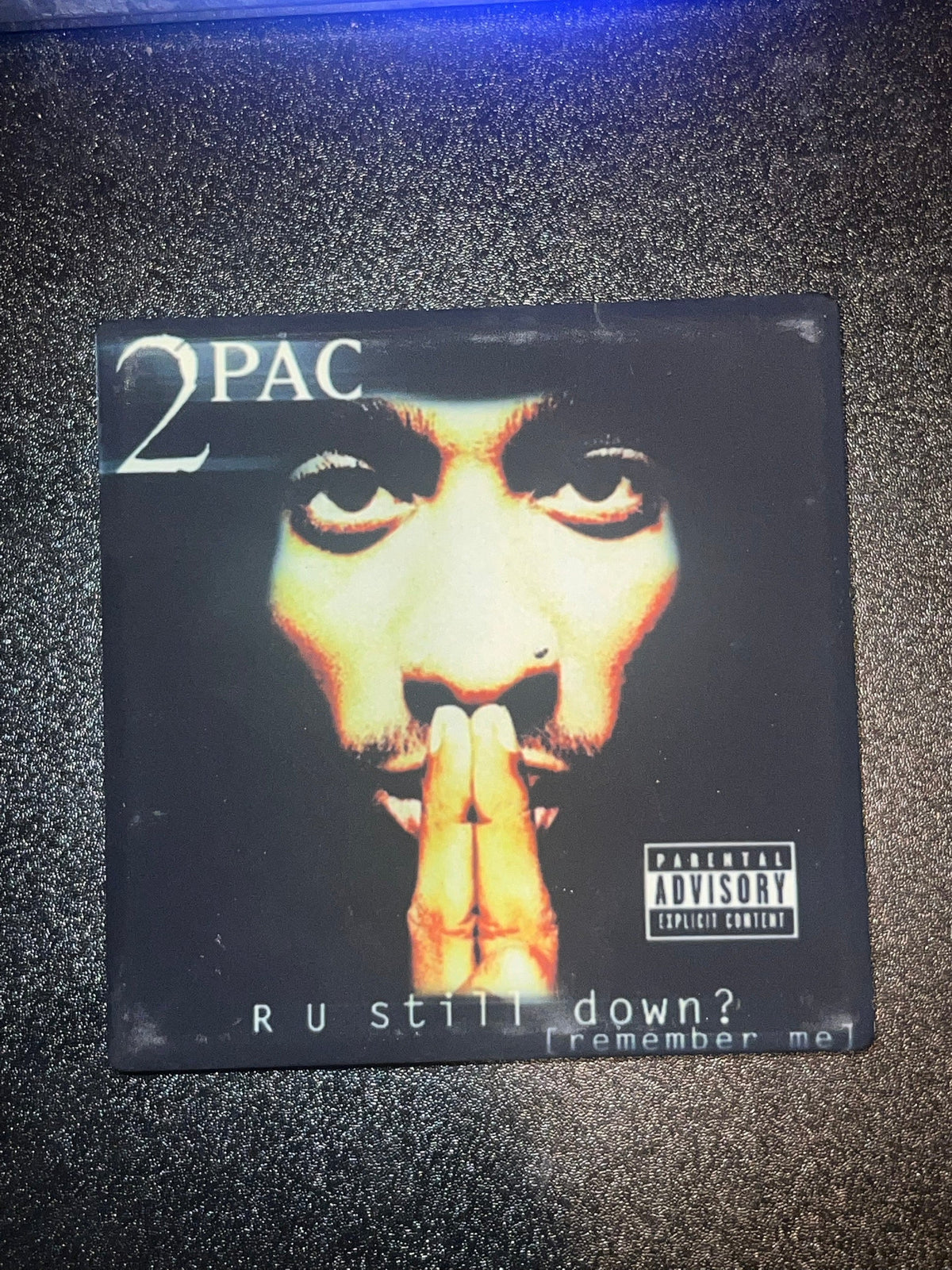 2Pac R U Still Down Remember Me album cover ceramic coaster