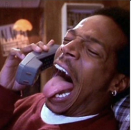 Tongue out phone magnet