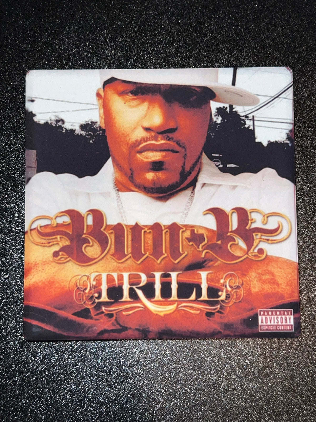 Bun B Trill Vinyl Cover Coaster