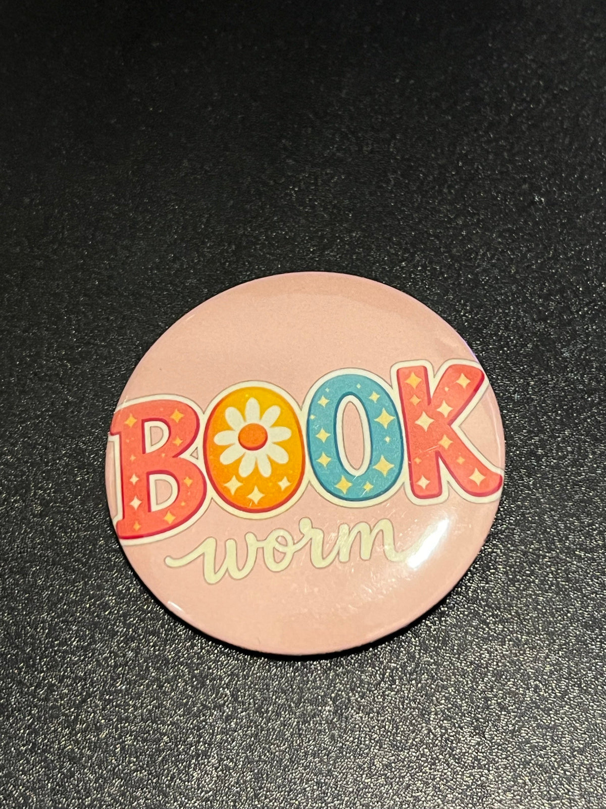 Book Worm Button