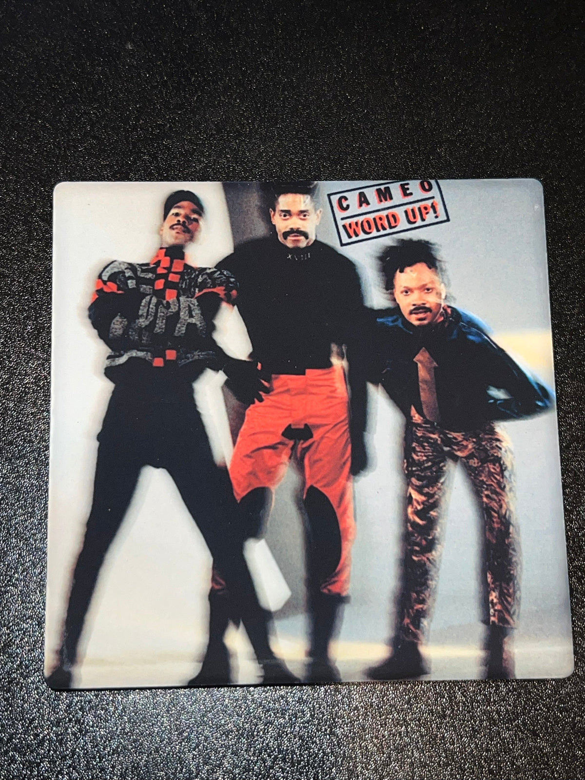 Cameo Word Up Vinyl Cover Coaster