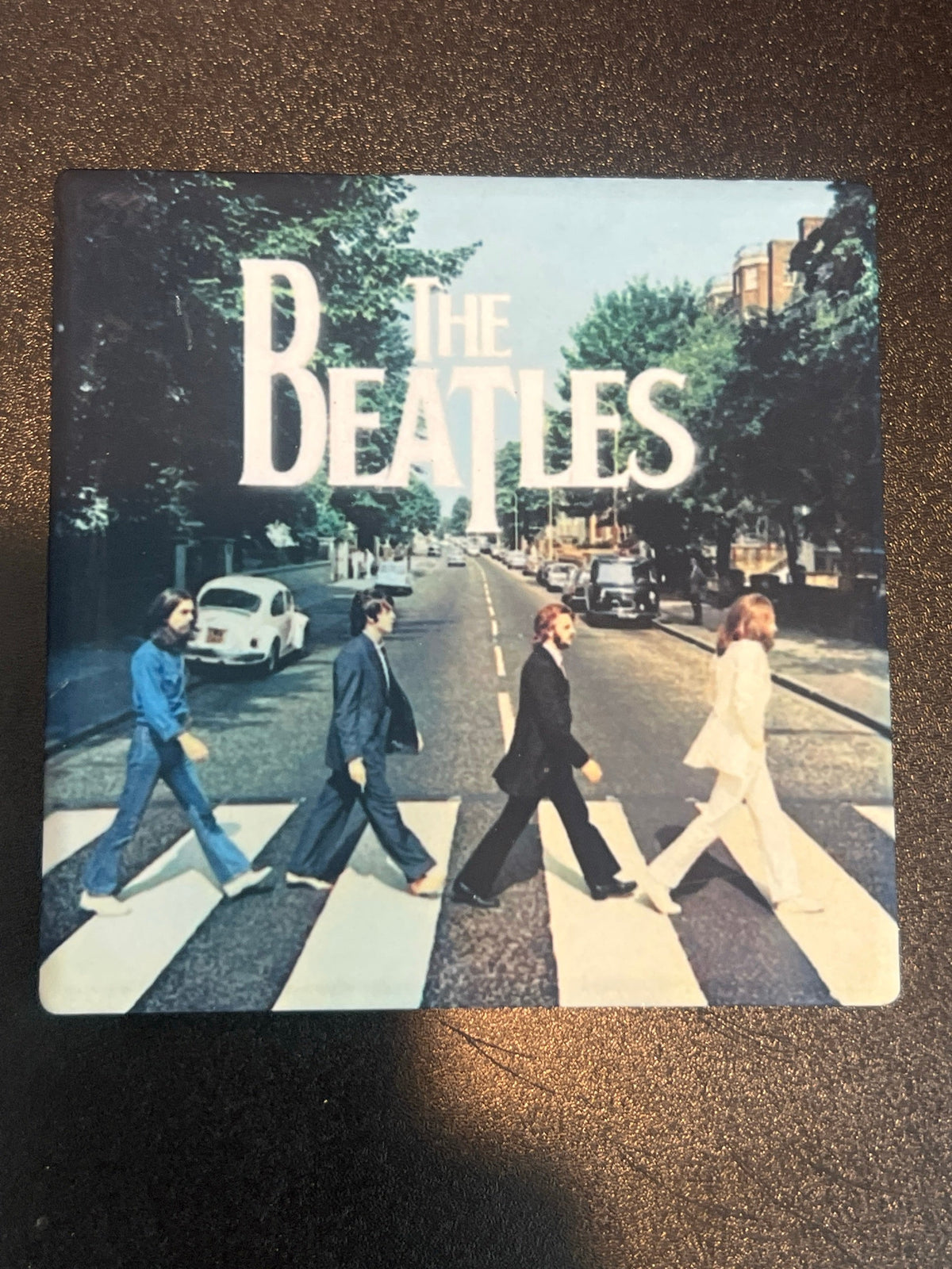 The Beatles Abbey Road album cover coaster