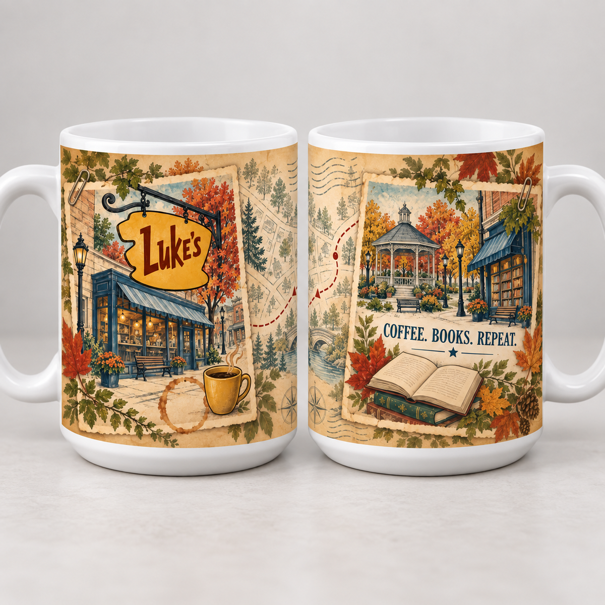 Stars Hollow Watercolor Mug