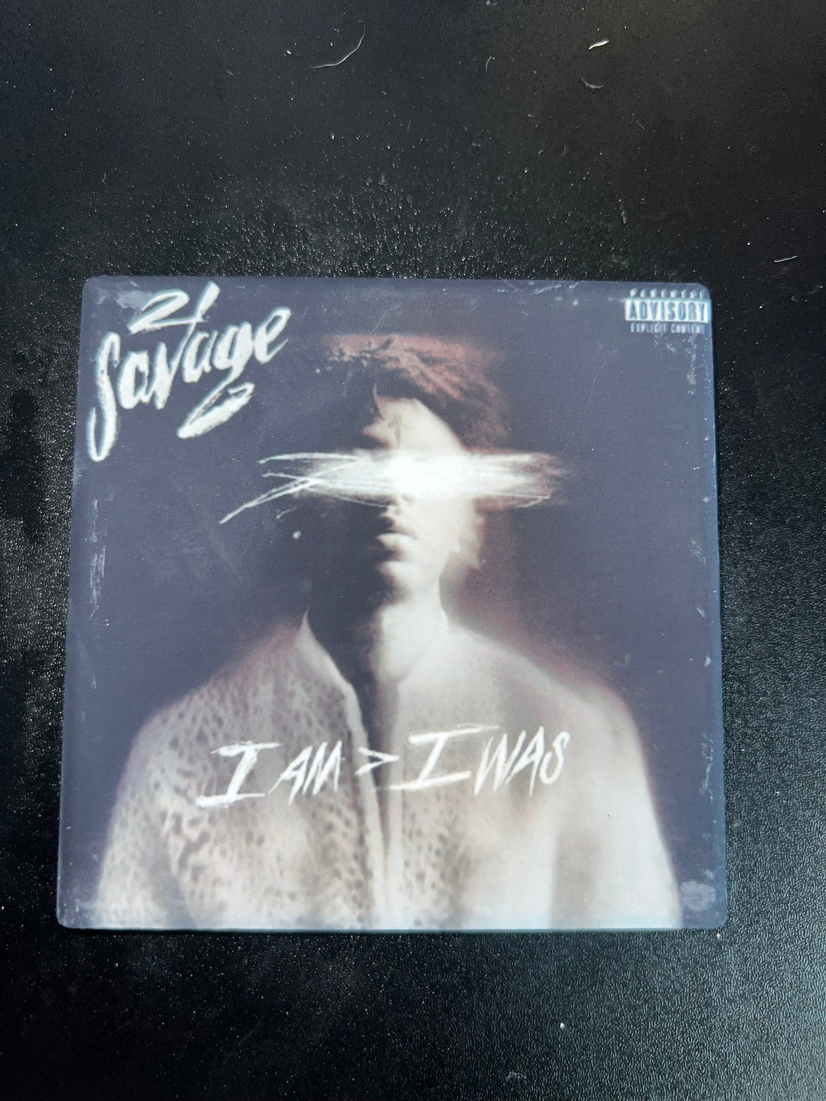 21 Savage I Am Greater Than I Was album cover ceramic coaster