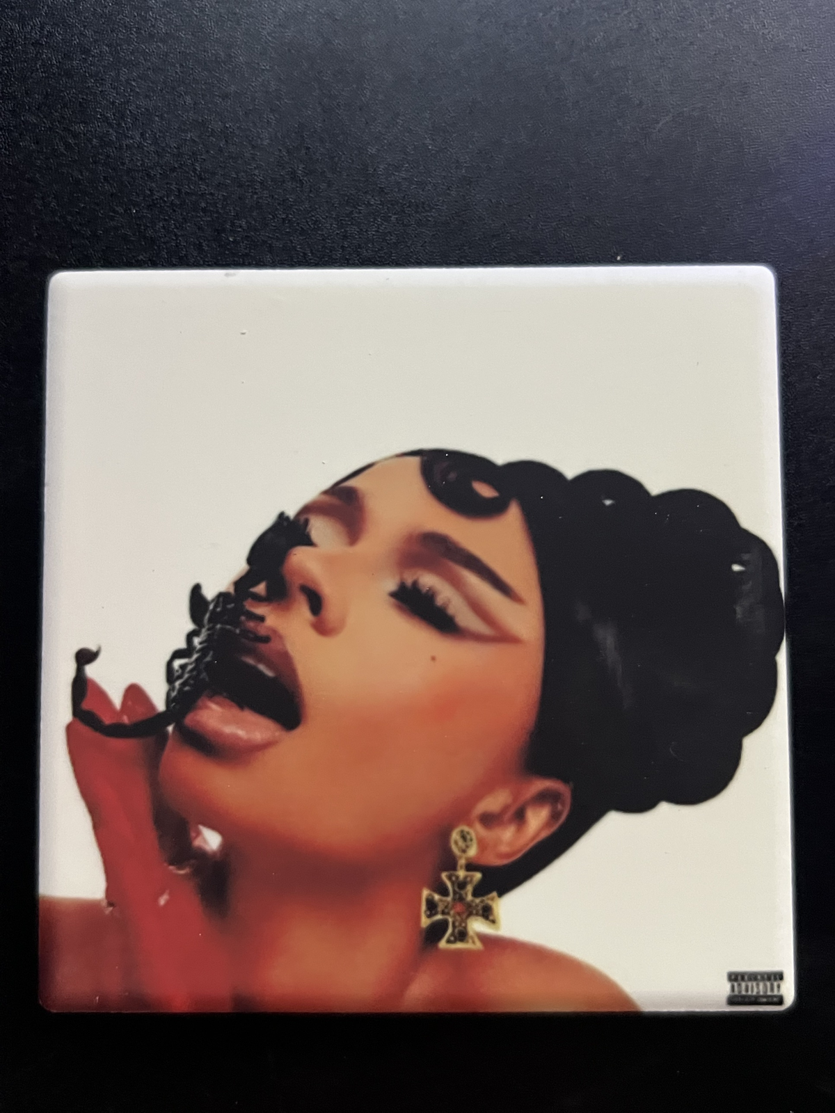 Mariah the Scientist To Be Eaten Alive album cover ceramic coaster