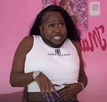Pink room tank top magnet