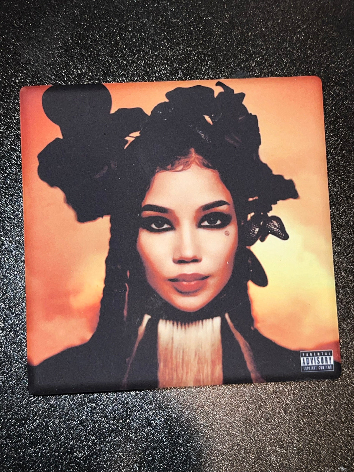 Jhene Aiko Chilombo Deluxe vinyl cover ceramic coaster
