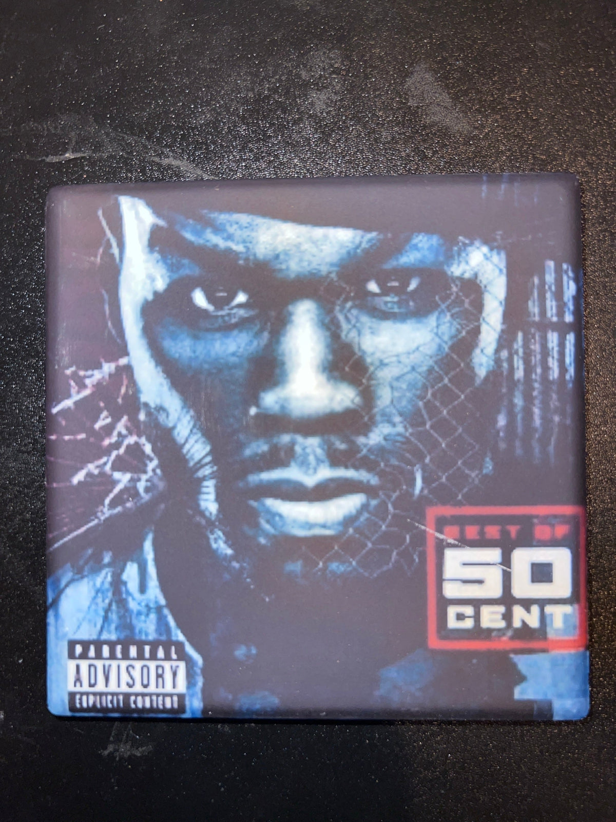 50 Cent Best of 50 Cent album cover ceramic coaster