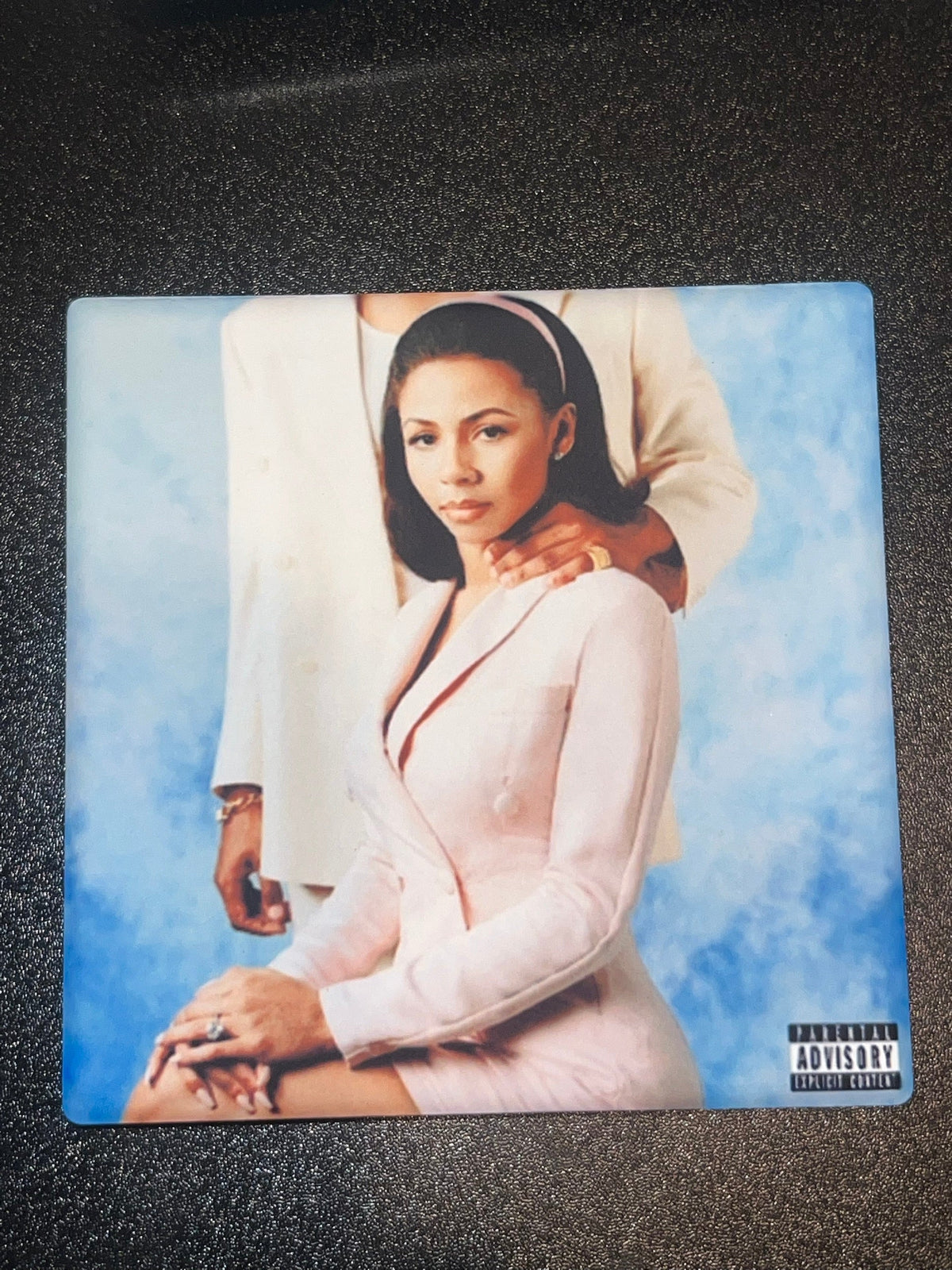 Mariah the Scientist Master vinyl cover ceramic coaster