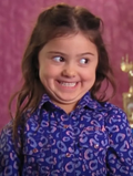 Cross eyed smile girl magnet