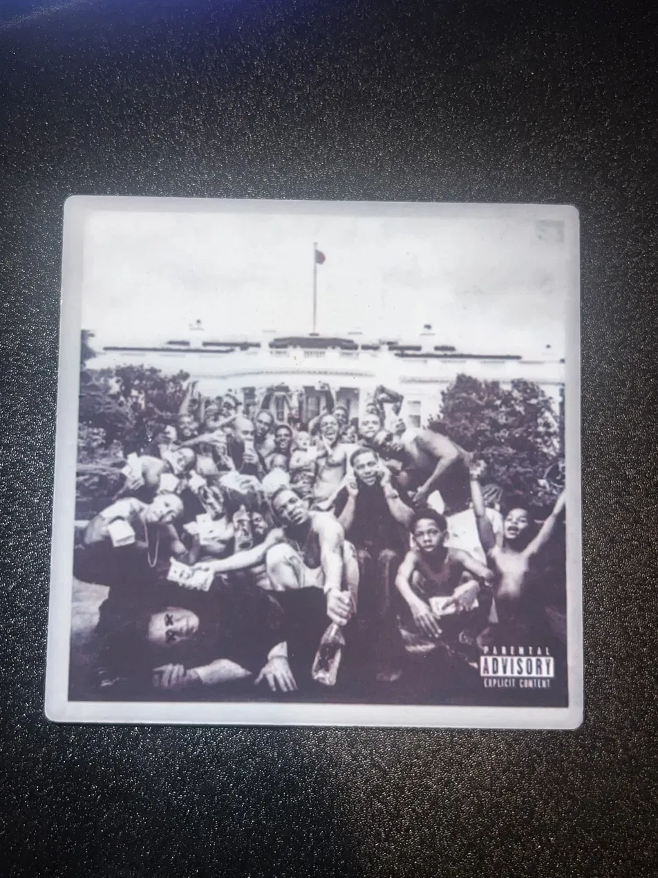 Kendrick Lamar To Pimp a Butterfly album cover ceramic coaster