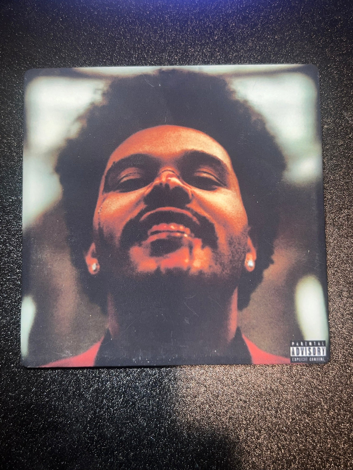 The Weeknd After Hours album cover ceramic coaster