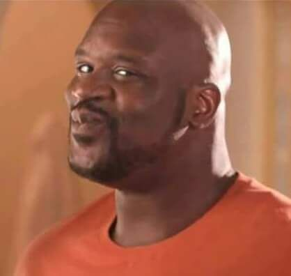 Shaq smirk magnet