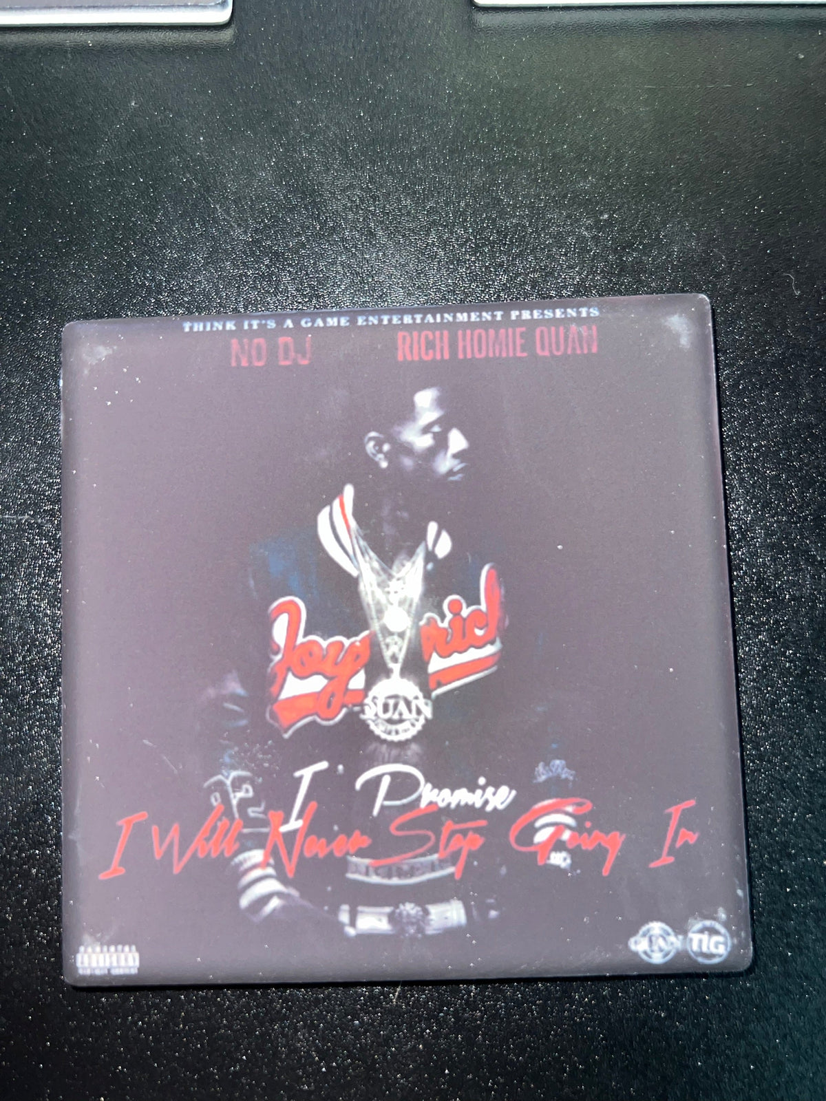 Rich Homie Quan I Promise I Will Never Stop Going In cover ceramic coaster