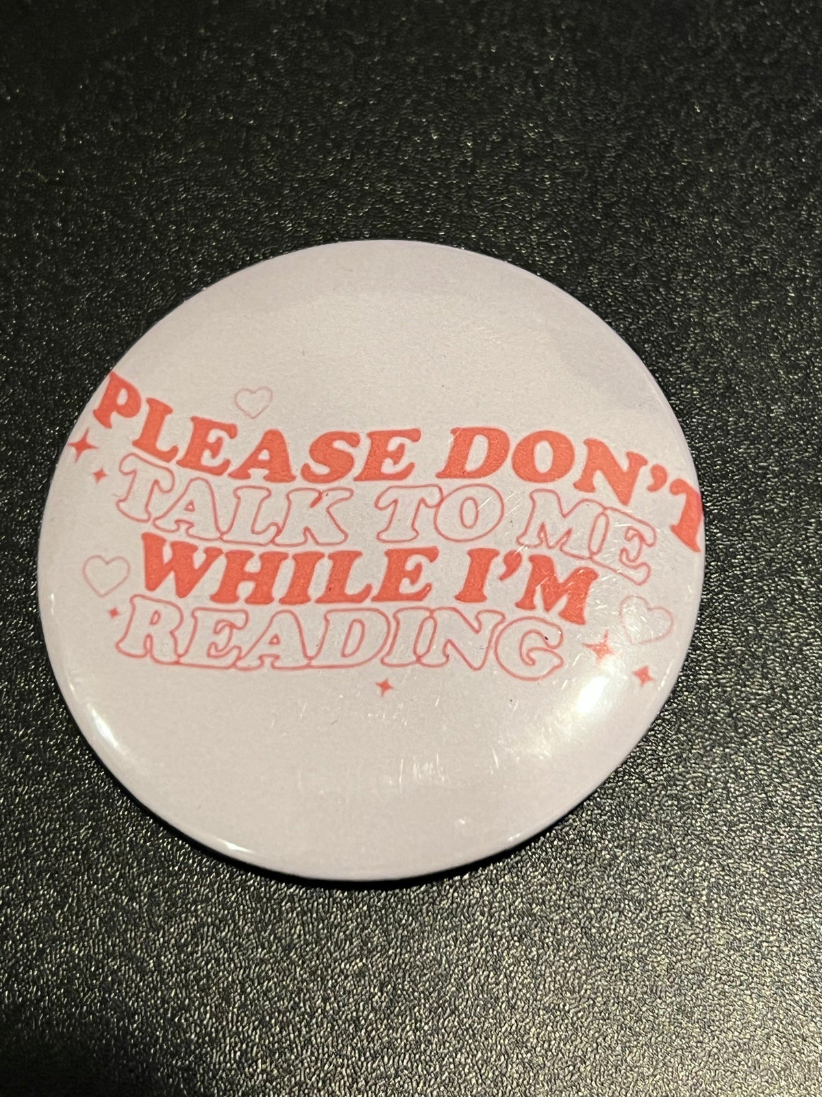 Please Don't Wake Me While I'm Reading Button