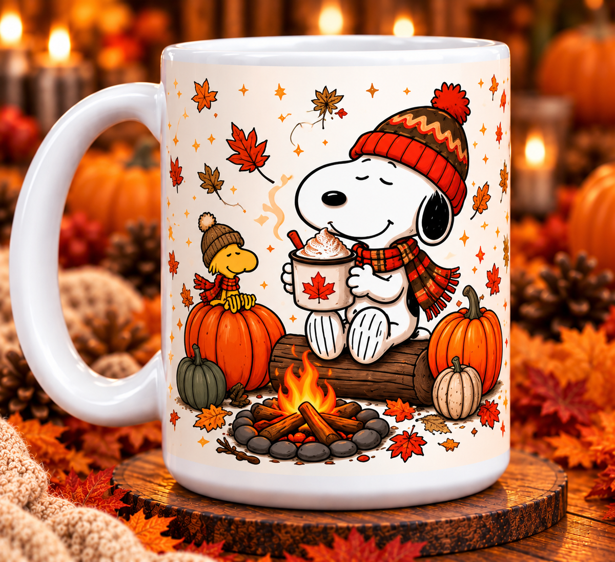 Snoopy Campfire Cocoa Mug
