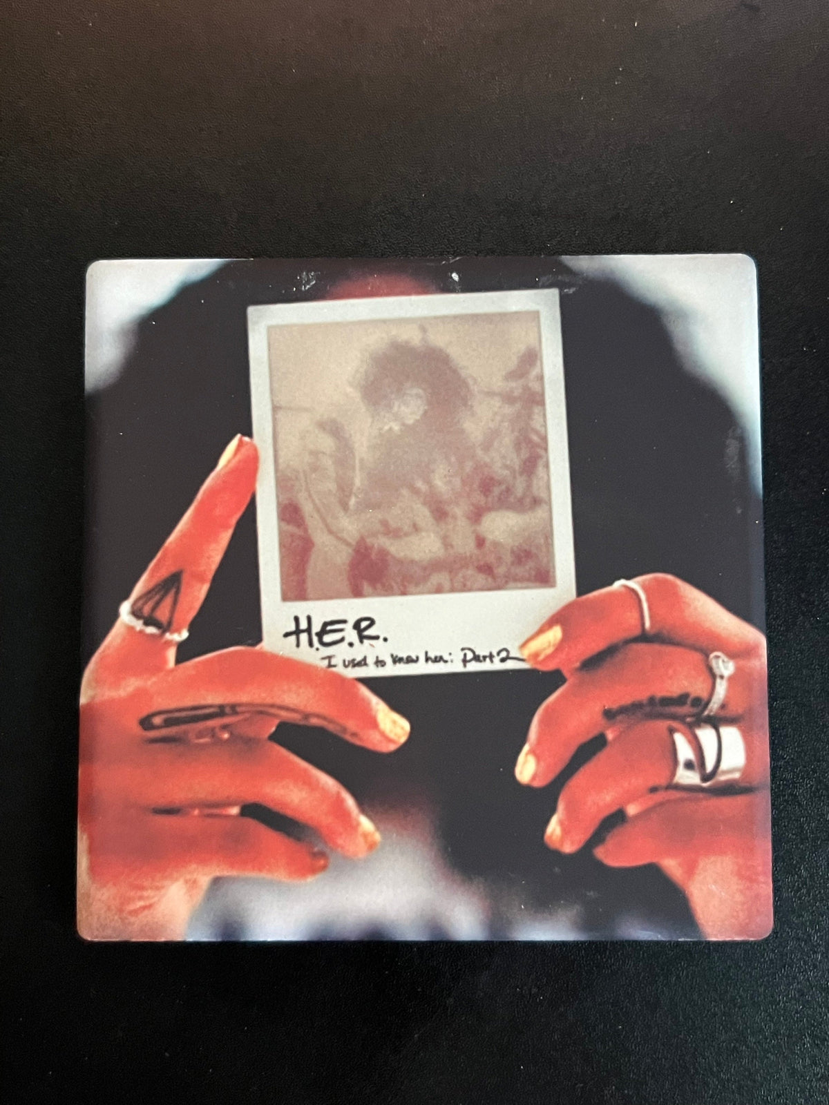 H.E.R. I Used to Know Her Part 2 album cover ceramic coaster