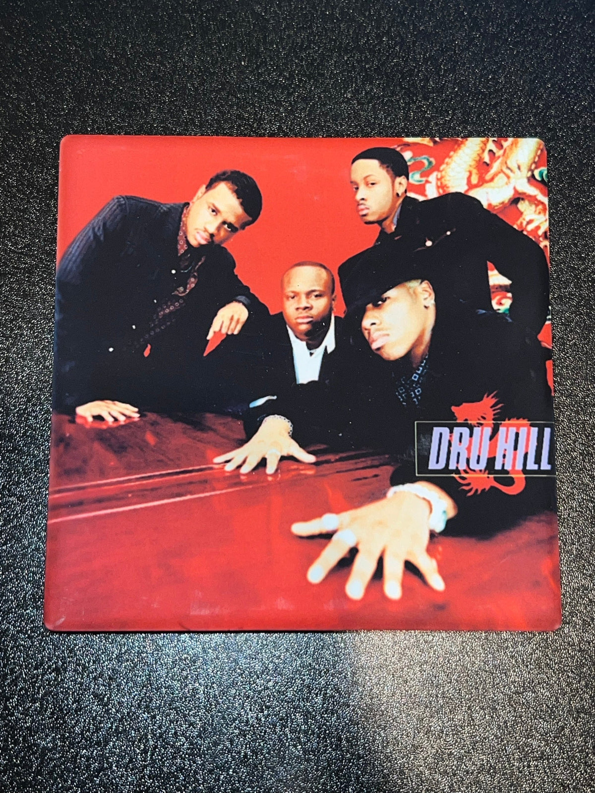 Dru Hill Vinyl Cover Coaster