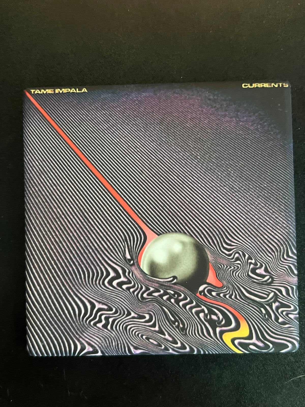 Tame Impala Currents album cover ceramic coaster